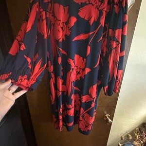 Red Floral Dress